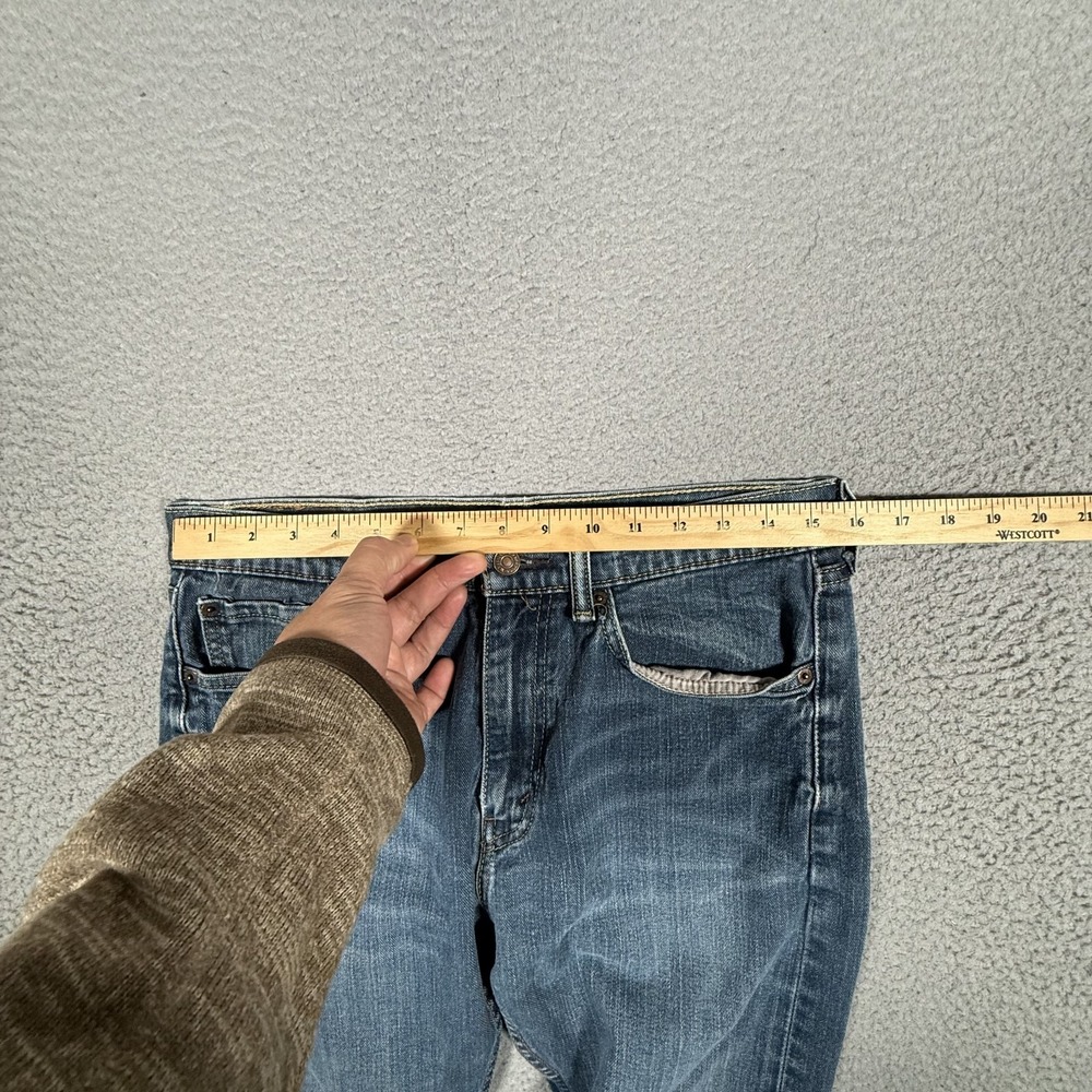 Levis Jeans Mens 32x32 Blue 505 Straight Fit Denim Casual Logo Preppy 5 Pocket - Picture 4 of 12